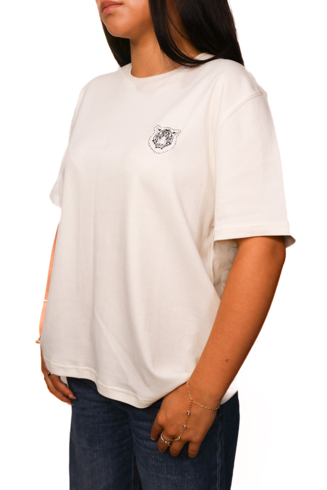 Women's white cotton shirt