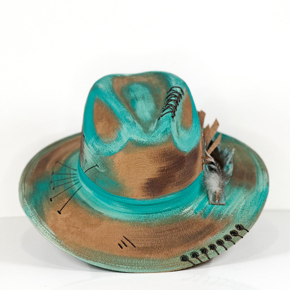 Wyatt Jungle Hat — angled view of Cuadra Piedreros cap