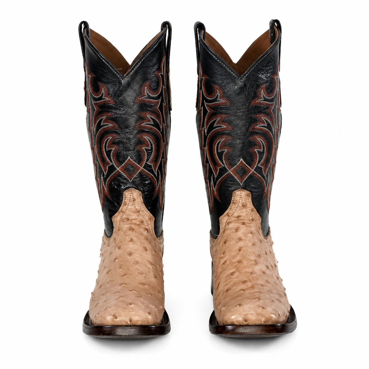 The Maxdale — Ostrich Square Toe Men's Cowboy Boot, side view