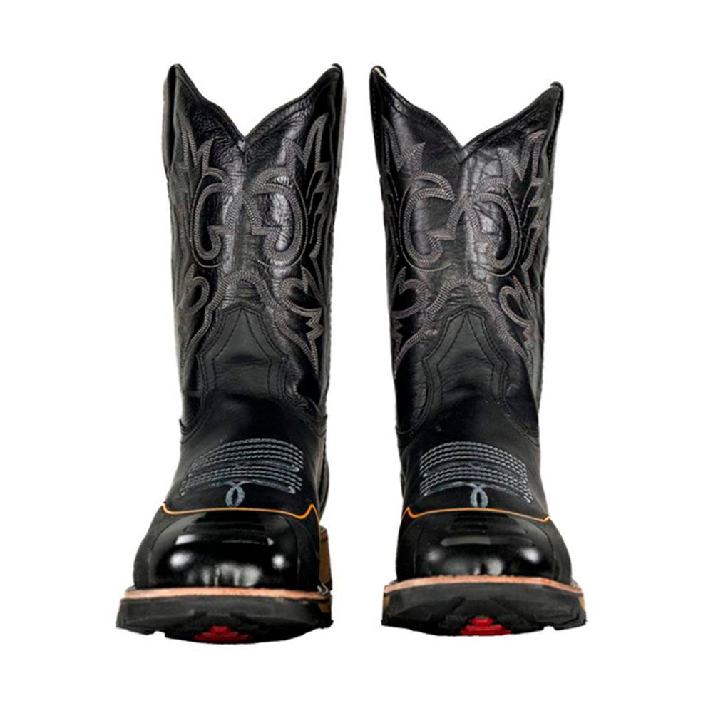 Composite Toe Work Boot — detail shot of handmade western boots