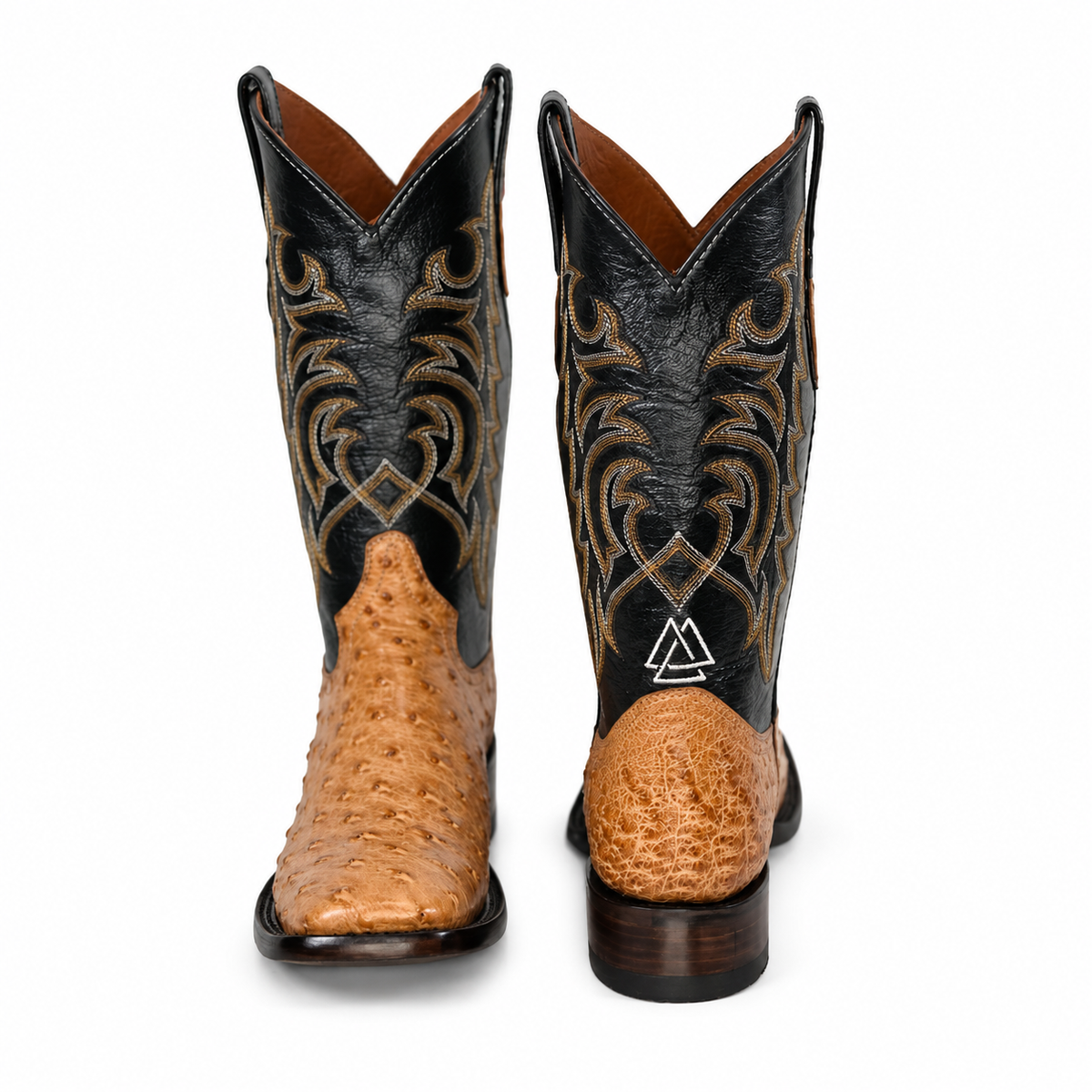 The Maxdale — Ostrich Square Toe Men's Cowboy Boot, profile view