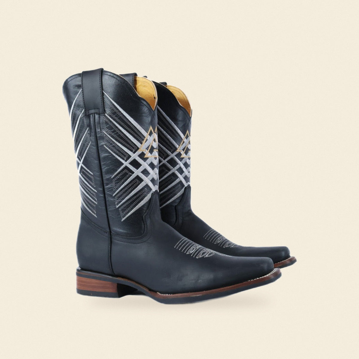 The Cameron — Nubuck Men's Cowboy Boot, front and side view