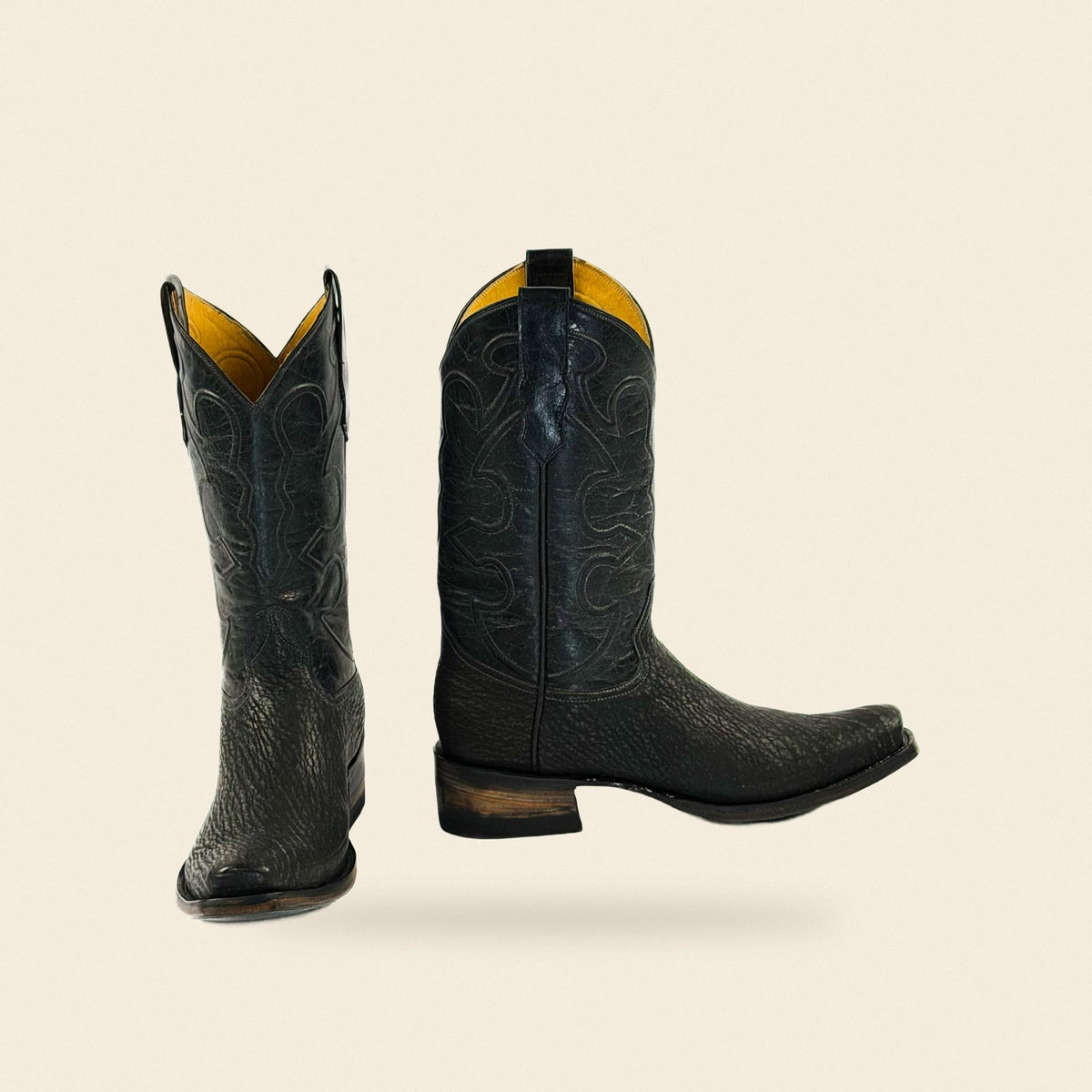 The Mabank — Leather Men's Cowboy Boot, front and side view