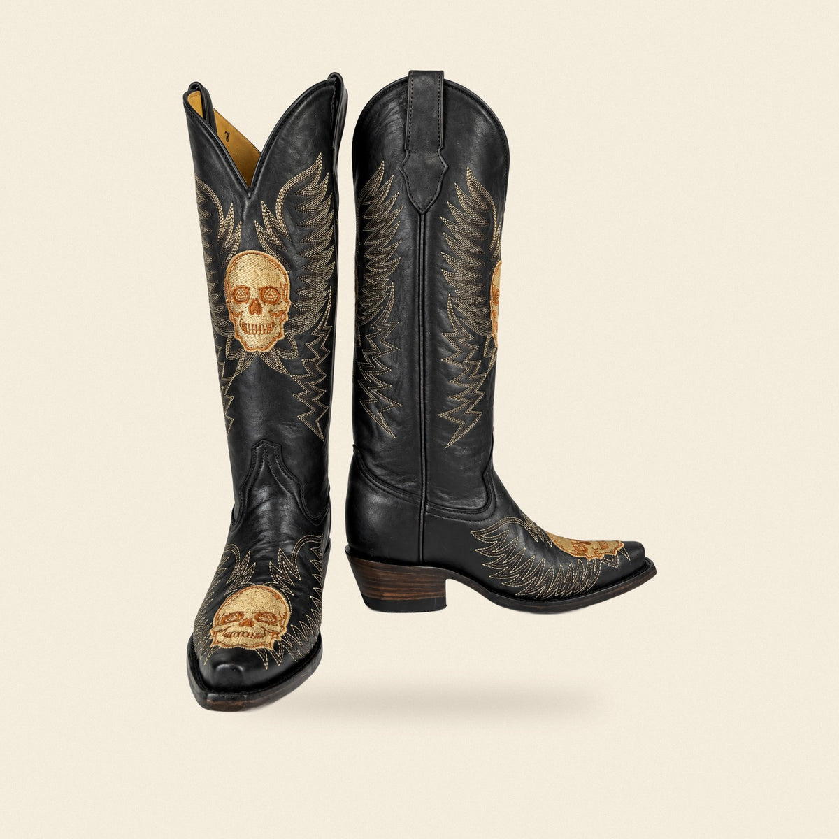 The Marcela — Leather Snip Toe Women's Cowboy Boot, front and side view