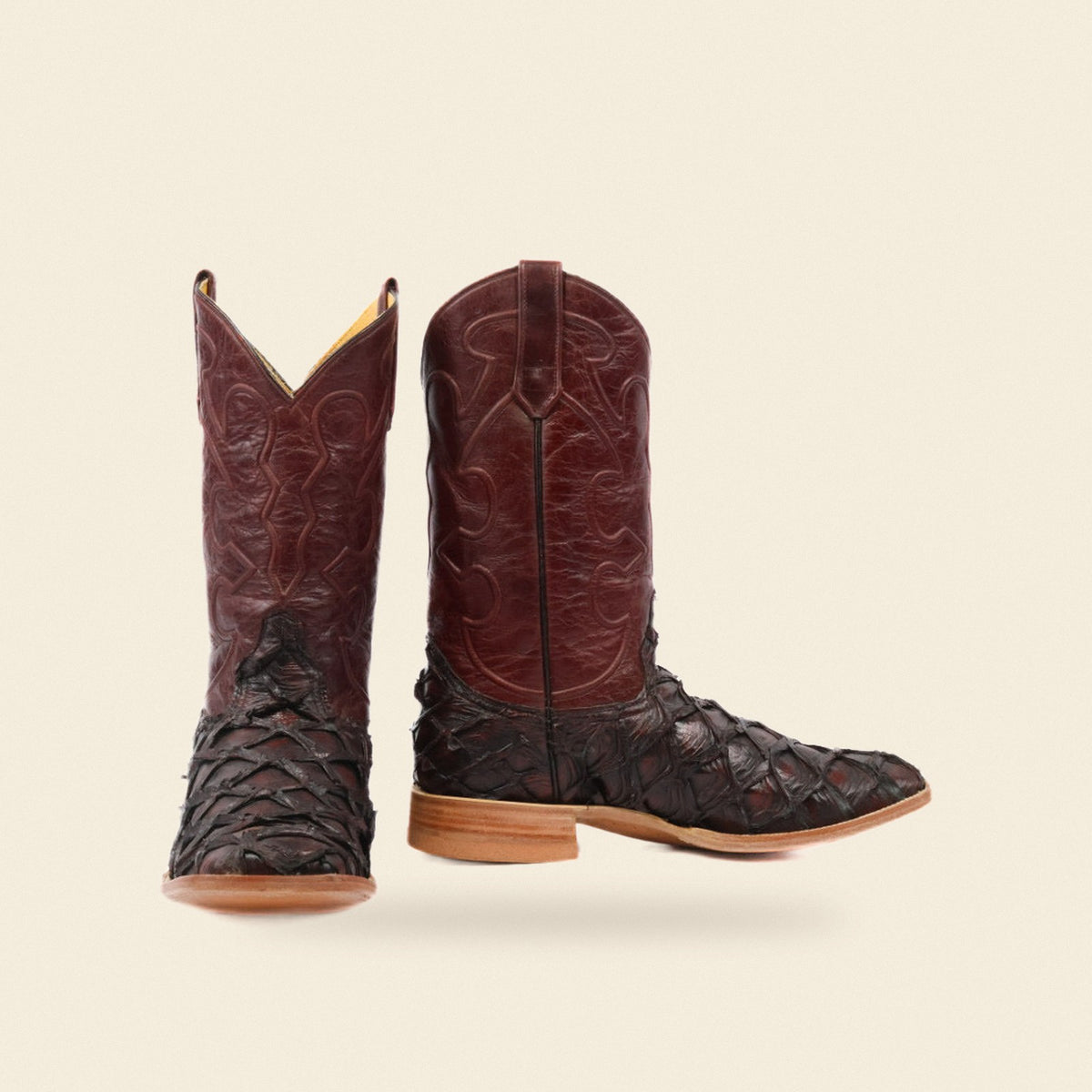 The Cuero, front and side view