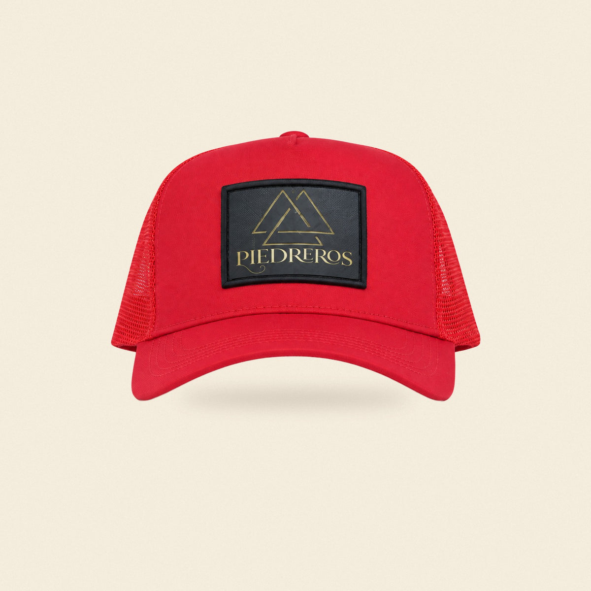Placa Trucker — Western Cap, front and side view
