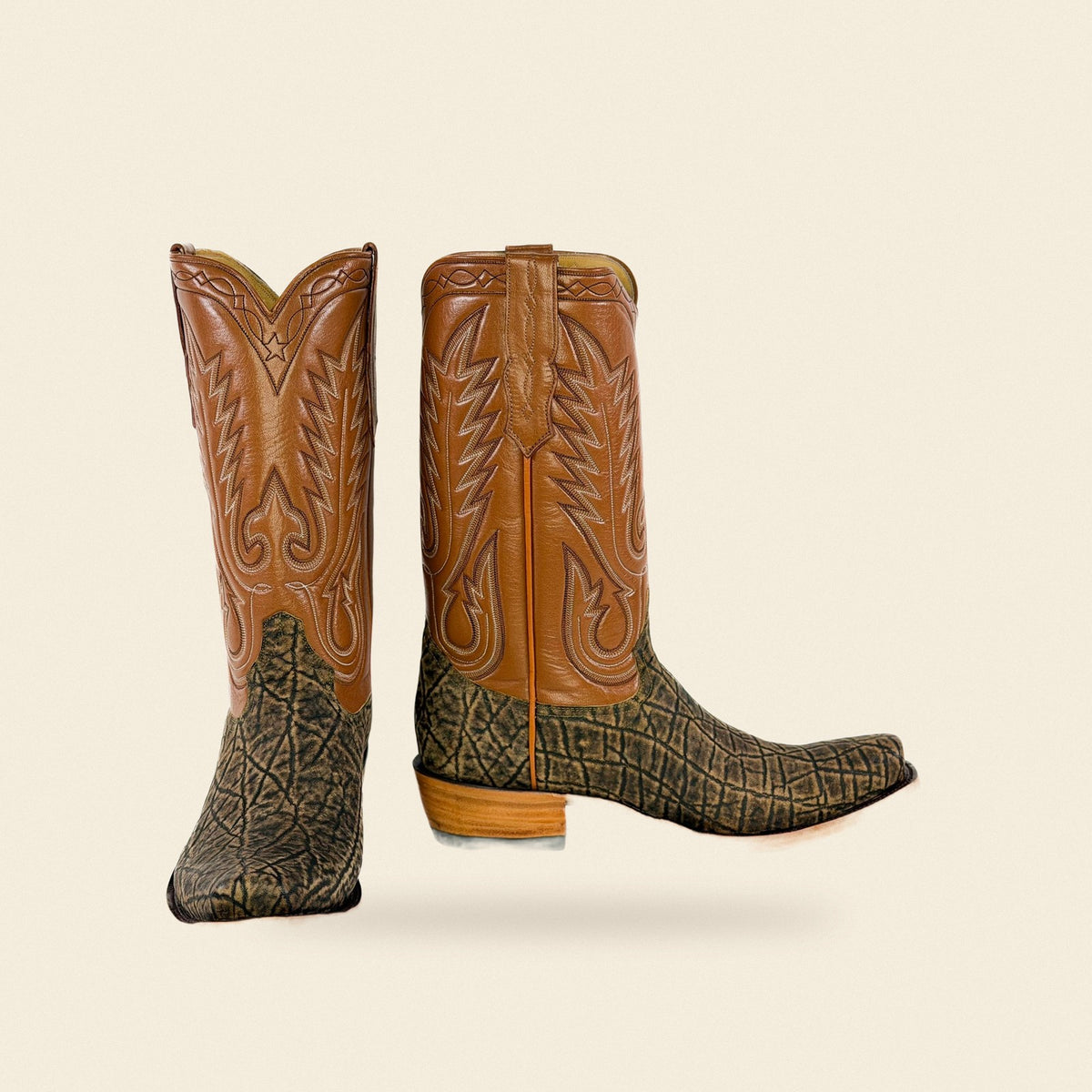 The Goldthwaite — Elephant Men's Cowboy Boot, front and side view