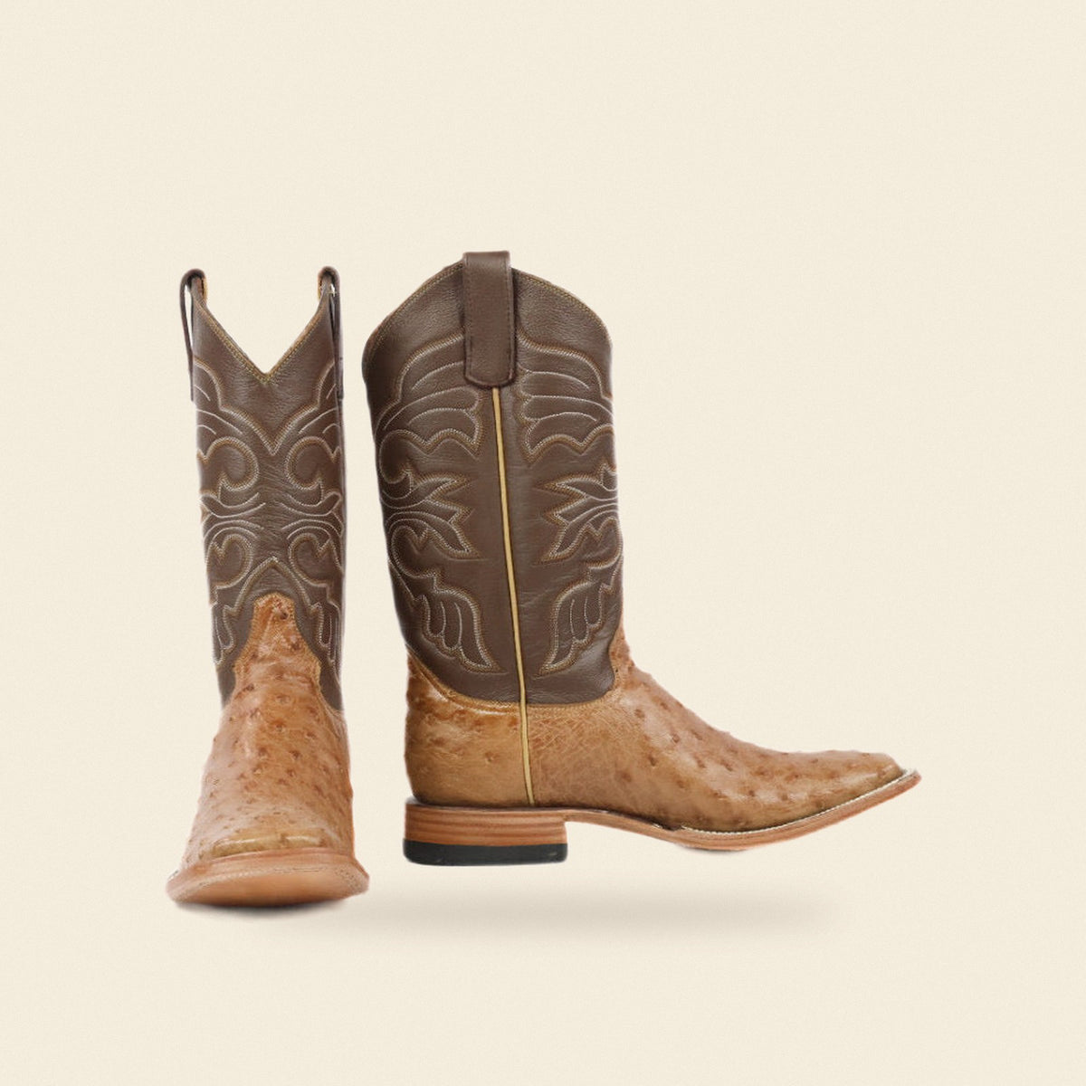 The Madisonville — Leather Men's Cowboy Boot, front and side view