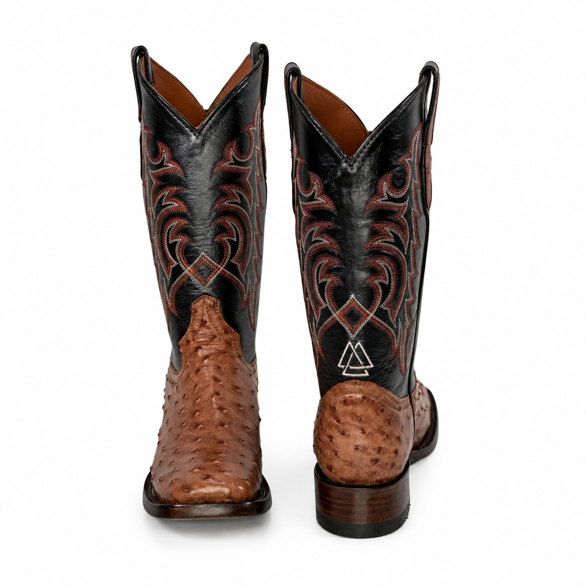 The Maxdale — Ostrich Square Toe Men's Cowboy Boot, detail view