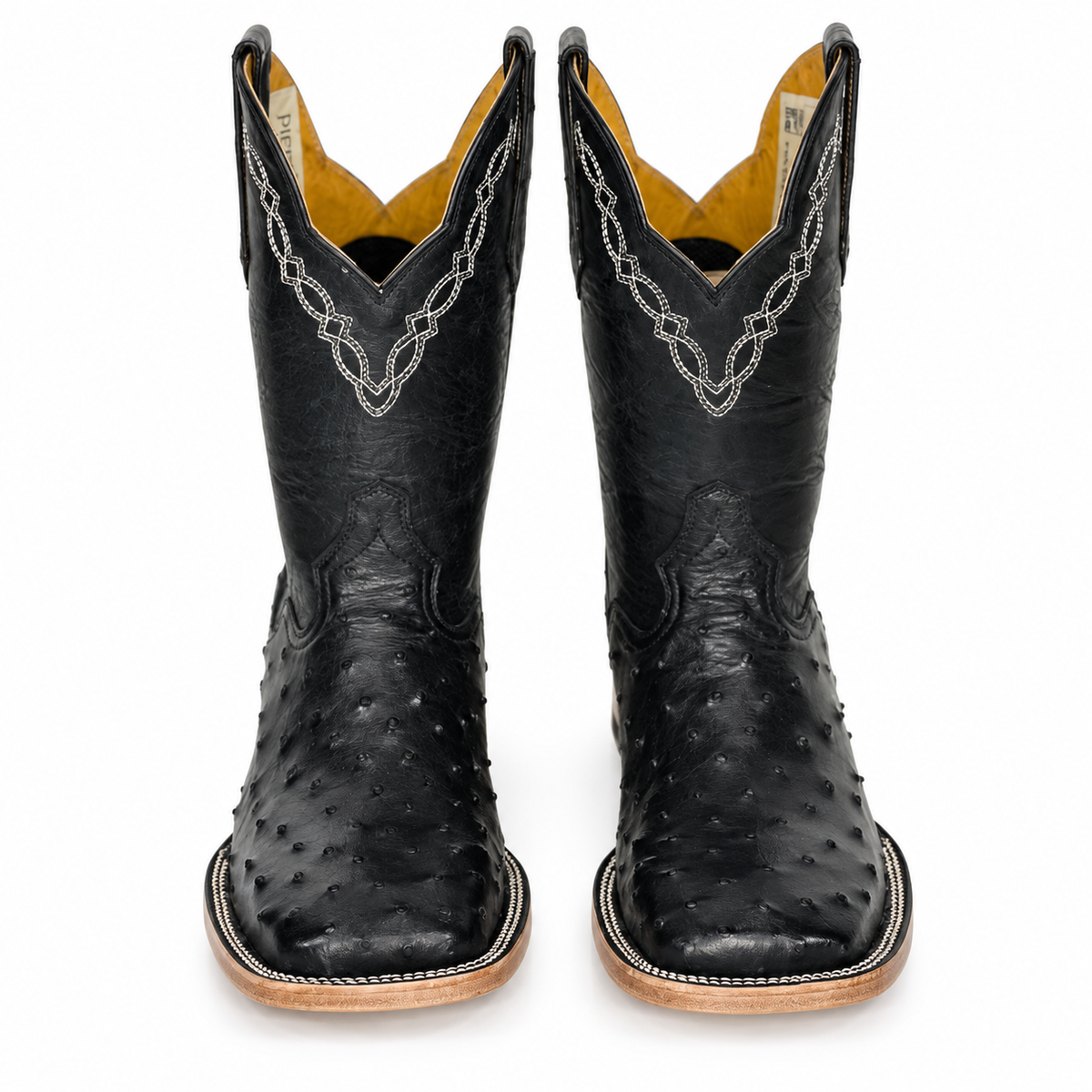 The Mariachi — Leather Square Toe Men's Cowboy Boot, profile view