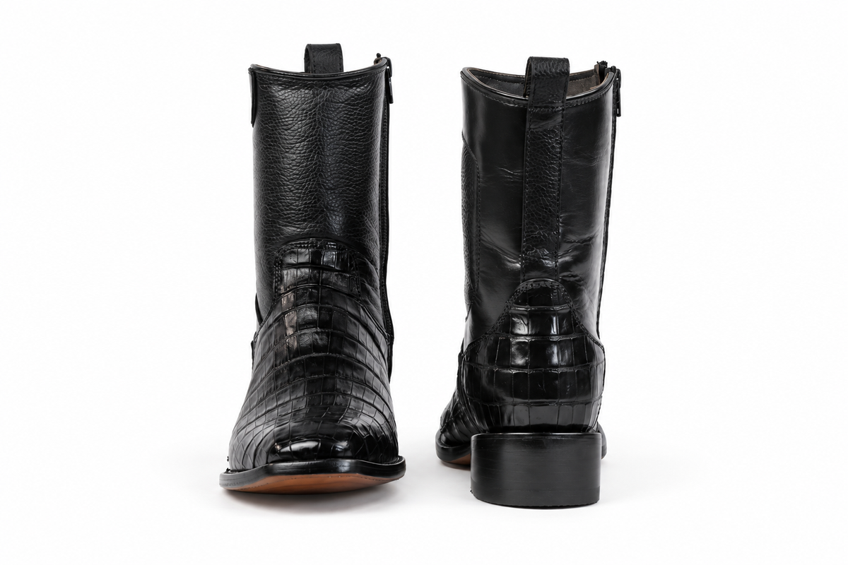 The Uvalde Caiman Zip Roper - Black