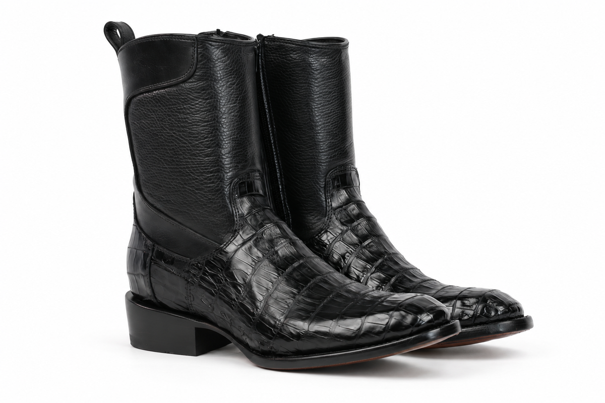 The Uvalde Caiman Zip Roper - Black