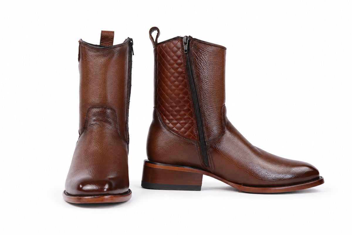 The Walburg Deer Zip Roper - Honey