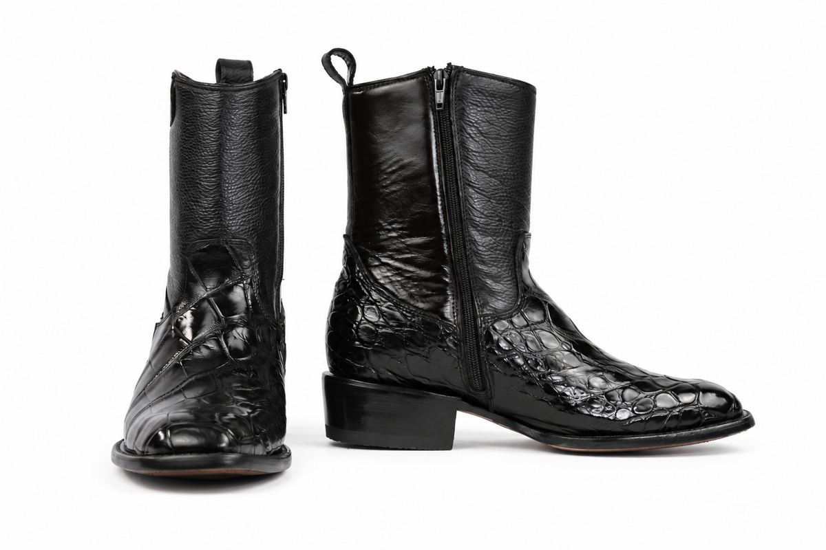The Zapata Alligator Zip Roper - Black