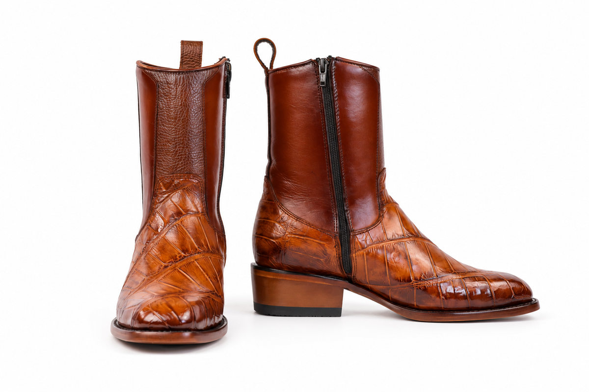 The Zapata Alligator Zip Roper - Honey